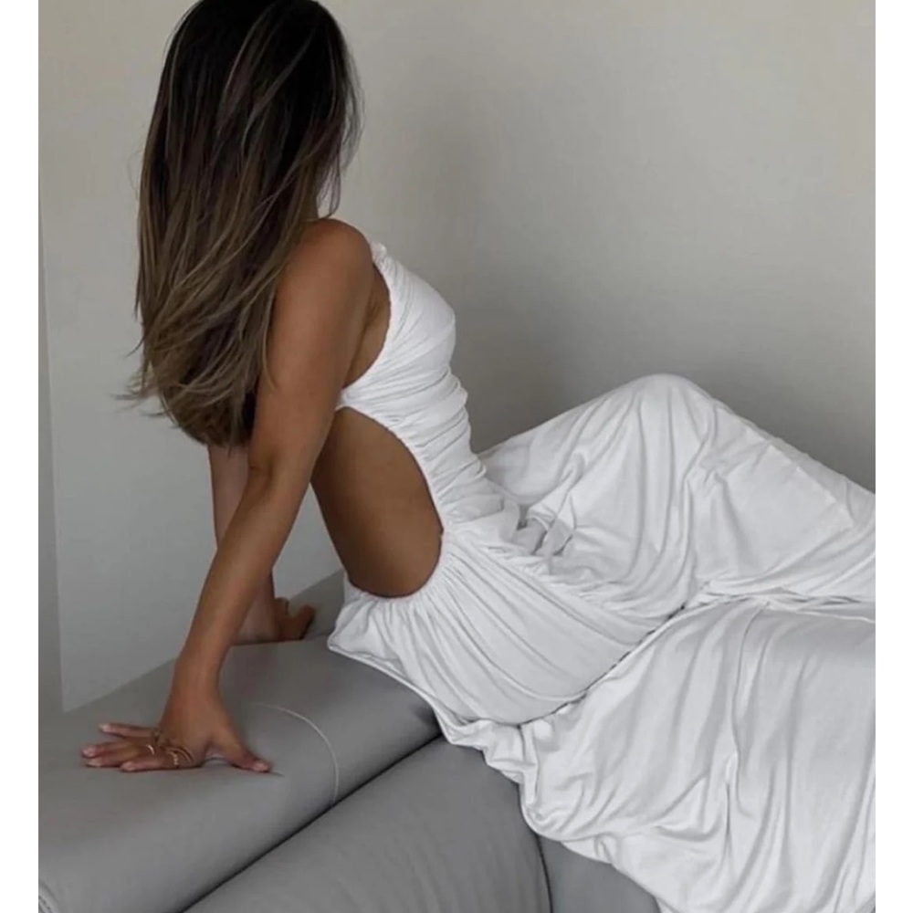 SNDYS MONACO DRESS-white